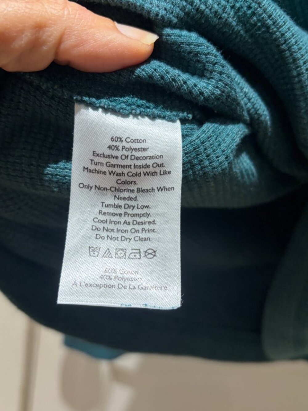Eddie Bauer Henley Shirt Men's TXL Thermal Green Outdoor Camping - Picture 7 of 9